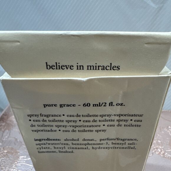 Philosophy Pure Grace 2 Oz 60 ml new in box Women's Eau de toilette discontinued - Picture 10 of 10